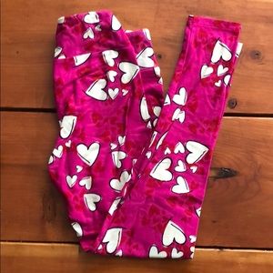 LuLaRoe Valentine’s Leggings OS